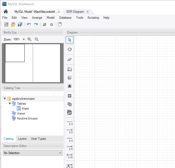 MySQL Workbench Diagram