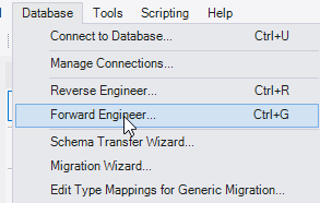MySQL Workbench Forward Engineering