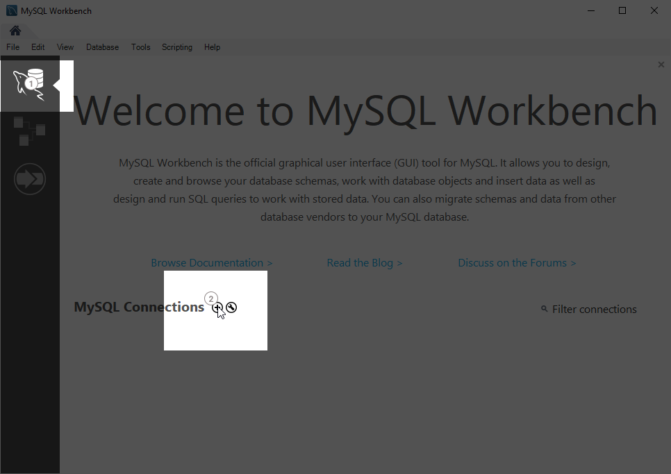 MySQL Workbench Connections