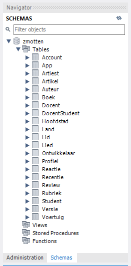 MySQL Workbench Database