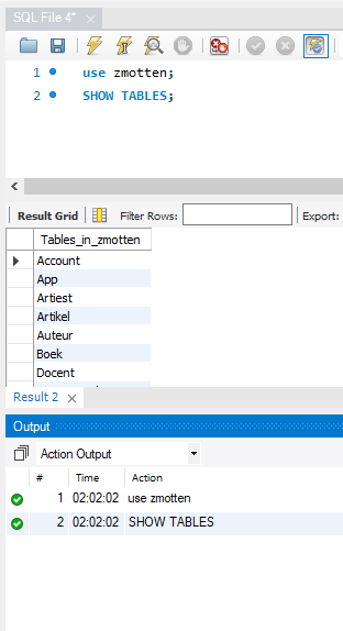 MySQL Workbench Database