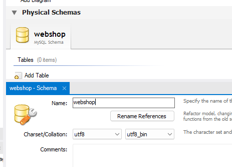 MySQL Workbench Model